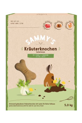 bosch Tiernahrung Sammy's Sammys Kräuterknochen Hundesnacks – getreidefrei – 1kg