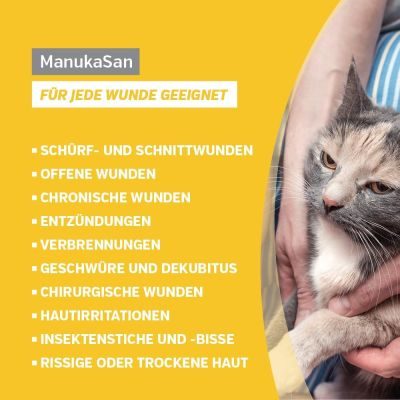 Thumbnail 3: alfavet ManukaSan für Hund, Katze und Kleintiere, natürliche pflegende Honigsalbe mit Colustrum und Manuka Honig 15 ml