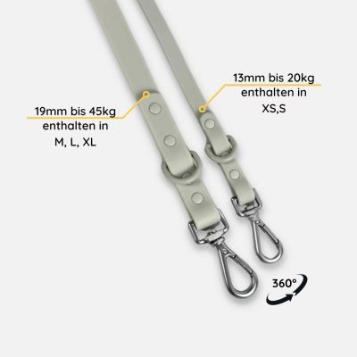 Thumbnail 2: Neo Animal Führleine Pura - 2-fach verstellbar - Hellgrau / S