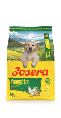 Josera Junior Youngstar, getreidefreies Welpenfutter, 3x3kg