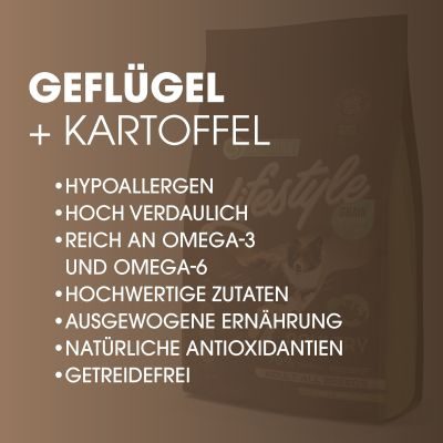 Thumbnail 4: NP Lifestyle TJURE Lifestyle GEFLÜGEL & KARTOFFEL 10 kg getreidefreies Trockenfutter Spar-Pack für alle Rassen