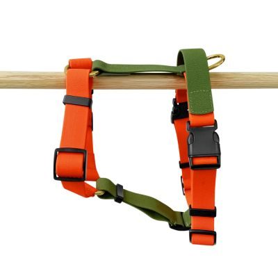 Hey Lana Führgeschirr - Outdoor FLEX - 5-fach verstellbar mit Haltegriff Neonorange / Grün / S