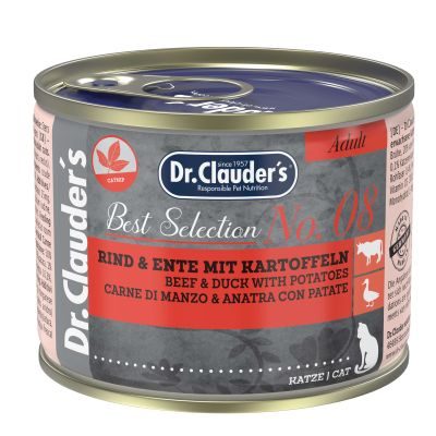 Dr.Clauder´s Best Selection No8 Rind & Ente mit Kartoffeln 200g