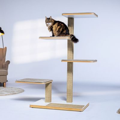 Thumbnail 2: stylecats® Kratzbaum Churchy mit Einstieg beige Cozy beige, 145 cm
