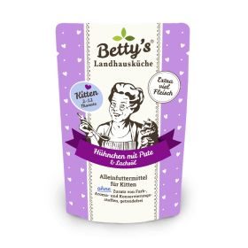 Betty's Landhausküche Kittenfutter Hühnchen mit Pute 12x 100g im Frischebeutel