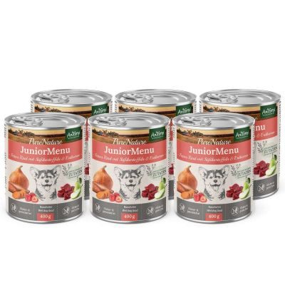 Thumbnail 1: AniForte Nassfutter JuniorMenue – "Feines Rind mit Süßkartoffeln"