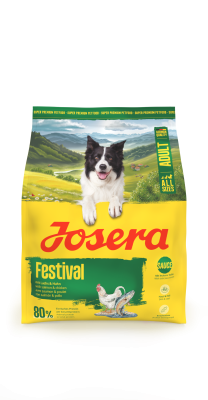 Josera Adult Festival, glutenfreies Trockenfutter für ausgewachsene Hunde, 900g