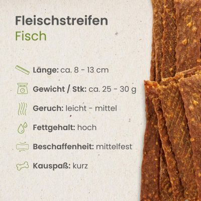 Thumbnail 4: kauartikel.com Fisch-Fleischstreifen - Hunde-Kauartikel - Hunde-Snack - Kausnack - Fisch-Leckerli