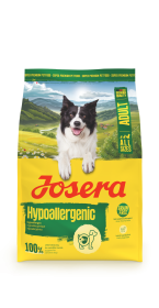 Josera Adult Hypoallergenic, getreidefreies Trockenfutter mit Insekten für empfindliche Hunde, 3kg