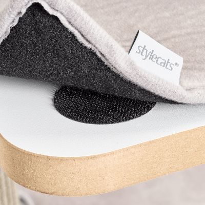 Thumbnail 8: stylecats® Kratzbaum Clu 3 Liegeflächen beige mit Kratzfläche Cozy beige, 145 cm