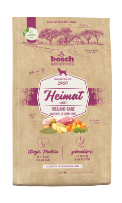 Bild 1 von 1: bosch Tiernahrung Heimat Adult Freiland-Gans – getreidefreies Hundefutter – 1kg