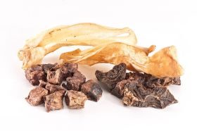 mascota vital Hirsch-Mix, gemischte Kausnacks für Hunde, vom Lamm, 200 g