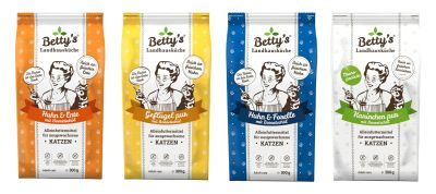 Bild 1 von 1: Betty's Landhausküche Betty's Landhausküche MIX Paket Trockenfutter Katze 4 x 300g