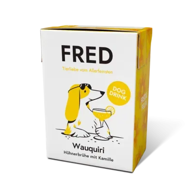 FRED & FELIA FRED Trinksnack für Hunde - Dog Drink "Wauquiri" Hühnerbrühe 10x 200g