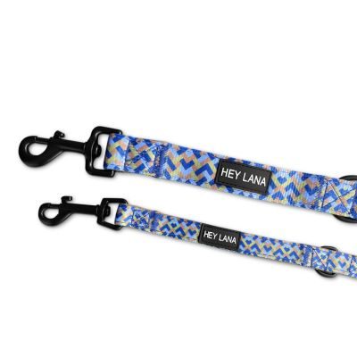 Thumbnail 1: Hey Lana Multifunktionsleine Kunterbunt Gepolstert - 3-fach verstellbar Mocca / Blau / 15/230