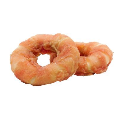 Thumbnail 1: 123… Hund dabei! Hähnchendonut Rinderhautknochen für Hunde, 2 Stück