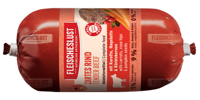 Thumbnail 3: Fleischeslust Zartes Rind mit Karotte, Hagebutte & Kürbiskernen 15 x 200 g