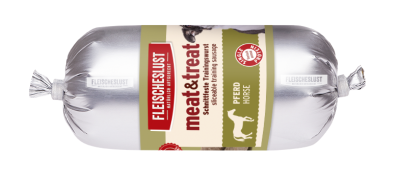 Thumbnail 3: Fleischeslust meat & treat Pferd (15x200 g) Trainingswurst