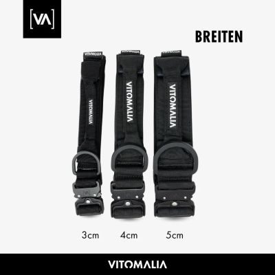 Thumbnail 4: Vitomalia Extreme EditionTaktisches Hundehalsband mit belastbarer Schnalle & Magnet Handgriff - Schwarz