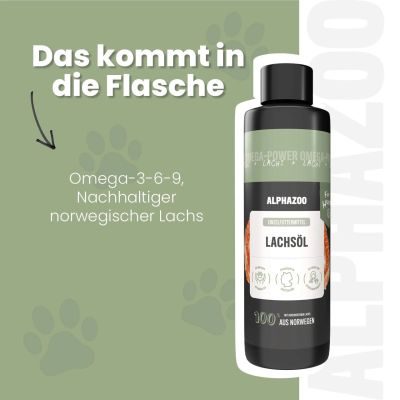 Thumbnail 4: ALPHAZOO Lachsöl für Hunde