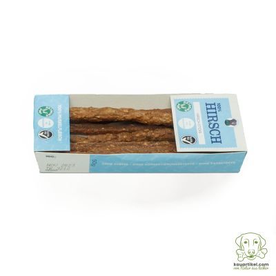 Bild 1 von 1: Ayka AYKA Hirsch-Sticks - Premium-Hunde-Kauartikel - Hunde-Snack - Hypoallergen-Kausnack - Wild-Leckerli