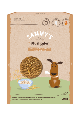 bosch Tiernahrung Sammy's Müslitaler Hundesnacks großpackung – Getreidefrei – 5kg