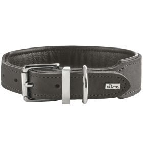 HUNTER Halsband Malta M (55), steingrau/schwarz