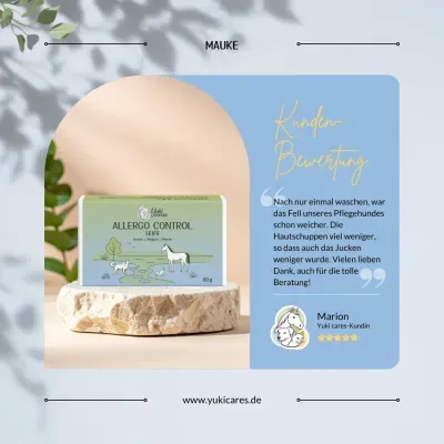 Thumbnail 6: Yuki cares Allergo Control Seife für Hunde und Pferde