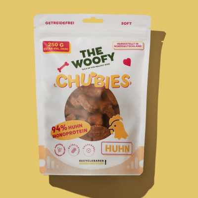 Thumbnail 2: THE WOOFY Softer Hunde Huhn Snack mit 94% echtem Huhn Monoprotein