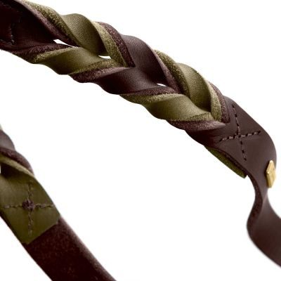 Thumbnail 3: HUNTER Verstellbare Führleine Solid Education Duo 20/200, dunkelbraun/oliv