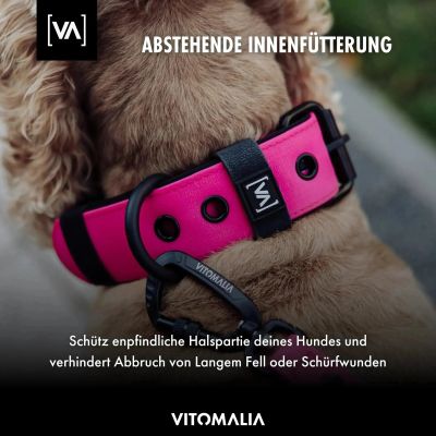 Thumbnail 5: Vitomalia Wasserhalsband mit abstehender Innenfütterung Pink L / 5cm