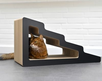 Thumbnail 6: cat-on KAIDAN Design Katzentreppe, schwarz matt (013x)