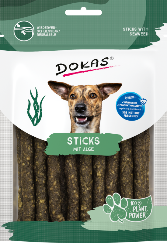 Dokas Sticks mit Alge (100% pflanzlich) 6x 105g Multipack