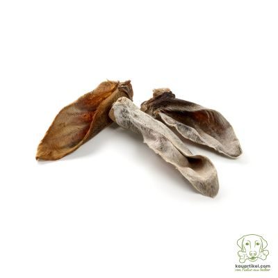 kauartikel.com Kalbs-Ohren mit Fell - Hunde-Kauartikel - Hunde-Snack - Kausnack - Kälber-Leckerli  (Rind)