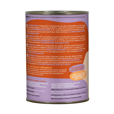 Thumbnail 2: Lucky Lou® Lucky Lou® Lifestage Adult Geflügel & Lachs 400g