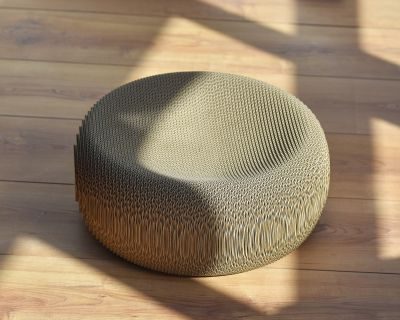 Thumbnail 6: cat-on LE PLOUFF Katzenkorb – rundes Design-Kratzmöbel