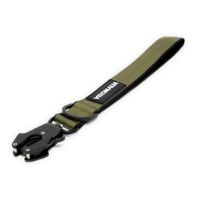 Vitomalia Taktischer Kurzführer mit Froschkarabiner aus Hartaluminium Khaki