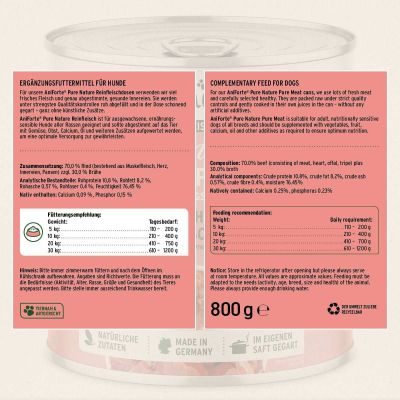 Thumbnail 6: AniForte Nassfutter Rind Pur 6 x 400 g