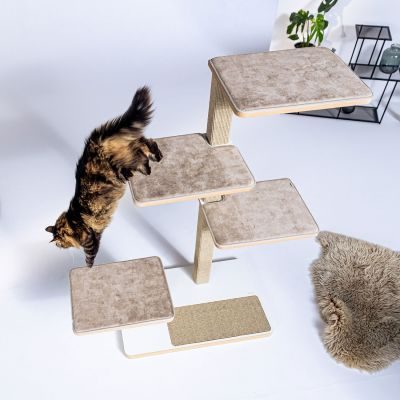 Thumbnail 7: stylecats® Kratzbaum Churchy mit Einstieg beige Cozy beige, 145 cm
