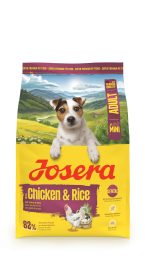 Josera Mini Adult Chicken & Rice, glutenfreies Trockenfutter für ausgewachsene, kleine Hunde, 3kg