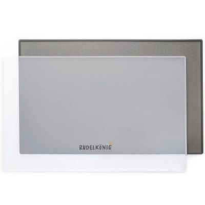 Thumbnail 5: Rudelkönig Napfunterlage Rutschfeste Futtermatte, 48 x 30cm, Napfunterlage Hund