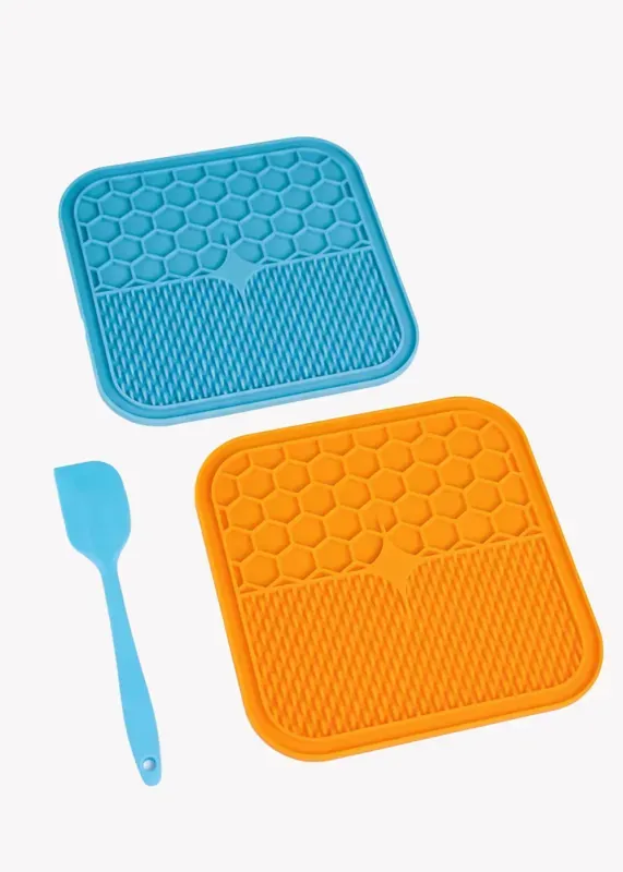 Greenhero Schleckmatte für Hunde und Katzen - 2er Set