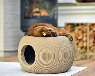Thumbnail 2: cat-on BILLE, runder Katzenkorb mit Katzenhöhle