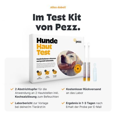 Thumbnail 3: Pezz Hunde Hauttest | Zuhause auf Hautmilben, Hefepilze und Bakterien testen