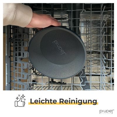 Thumbnail 5: PIUPET Futternapf und Wassernapf für Hunde I Spülmaschinenfest I für große Hunde I 21,5 cm Durchmesser I 2er Set I 1,6 L I Grau