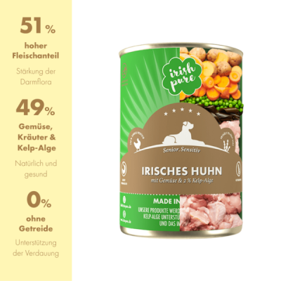 Thumbnail 4: Irish Pure Nassfutter Irisches Huhn mit Gemüse & Kelp-Alge, Senior