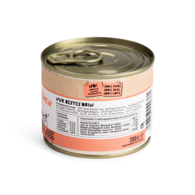 Thumbnail 5: Dogs'n Tiger Junior, Kitten Premium Katzenfutter, Nassfutter, Getreidefrei, Nesthäkchen, Geflügel, Algenkalk & Löwenzahn, 6x 200g