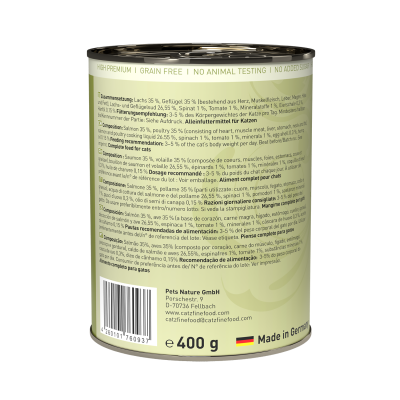 Thumbnail 2: catz finefood® catz finefood® Classic N° 5 - Lachs & Geflügel 400g