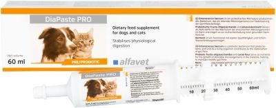Thumbnail 4: alfavet DiaPaste PRO Prä- & Probiotika zur Stabilisierung der Verdauung – Leckere Paste mit Bentonit zur Unterstützung der Darmflora für Hunde und Katzen 60 ml Injektor