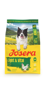 Josera Adult Light & Vital, fettarmes Trockenfutter zur Gewichtskontrolle für ausgewachsene Hunde, 3kg